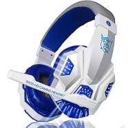 浦记（PLEXTONE） 浦记PC780电脑游戏耳机 头戴式发光游戏耳麦YY语音网吧耳机 白蓝色升级炫光版