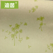 迪茵墙纸壁纸自粘贴纸防水寝室床头贴纸墙壁房间装饰书桌家具翻新贴纸 绿色蝴蝶花