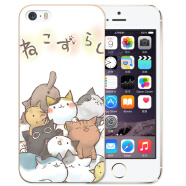 熙途 iphone5s手机壳防摔硅胶保护套软壳 适用于苹果iphone5/5s/SE 苹果5/s一推猫咪