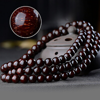 檀源祥 满金星小叶紫檀手串108颗 男女款沧桑老料印度紫檀木佛珠手链 文玩 6MM108颗老料高油密 檀源祥 满金星小叶紫檀手串108颗 男女款沧桑老料印度紫檀木佛珠手链 文玩 6MM108颗老料高油密