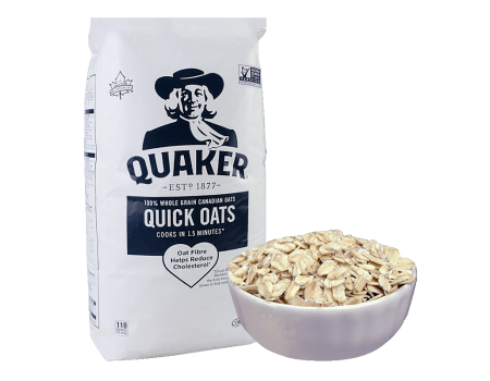 桂格（QUAKER）加拿大进口 桂格（QUAKER）纯燕麦片无添加糖大包装快煮早餐粥 桂格燕麦片2580g