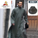 稻草人明民国长衫男长衫唐装相声服大褂话剧服装马褂教书先生演出 (深灰色)长衫帽子 170 (125-140斤)