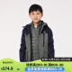 迪卡侬儿童三合一冲锋衣羽绒服可拆卸内胆保暖外套森林绿155cm-4699196