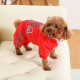 SLPC狗狗衣服小型犬冬装泰迪比熊博美狗衣服宠物棉服四脚小狗衣服 红色 S（2.5-4斤）