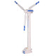 德立信风力发电风车玩具儿童发条回力旋转发电机模型男孩宝宝风力机 风力发电机模型