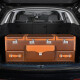 奕迪（YIDI）汽车后备箱收纳箱车载密码整理箱大号储物箱置物盒宝马X5奔驰尾箱 F5款-棕净面