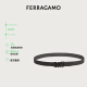 菲拉格慕（Ferragamo）经典款 男士GANCINI黑色牛皮革可调式腰带 0694745_C  _100