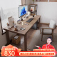 恬梦（tianzhimeng）实木电脑桌家用双人书桌书房客厅简约写字学习桌办公长条桌 松木桌：120*60*高75板厚5cm