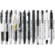斑马牌（ZEBRA） 日本jj15限定按动中性笔速干笔芯学生考试黑色水笔套装0.5mm签字笔 全系列12支装【送笔袋】
