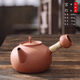 棉小城潮汕红泥小火炉炭炉碳电两用复古工夫老式户外茶炉宫灯砂铫壶煮茶 单壶【宫灯砂铫壶】600ml