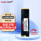 金百达（KINGBANK）2TB SSD固态硬盘 M.2接口(NVMe协议 PCIe 4.0 x4) KP260 长江存储晶圆 国产颗粒