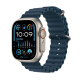 Apple Watch Ultra2 智能手表49毫米钛金属表壳蓝色海洋表带 eSIM健康手表 MRF73CH/A【蜂窝款】