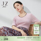 JUZUI玖姿肌理条纹羊毛衫女装2023夏季新款修身显瘦气质女人味套头衫 粉红 XL