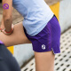 QINKUNG轻功 四分训练跑步短裤3.0 (无内衬)男款 女款 女款紫色 M