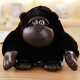 史泰萌特大号黑猩猩狒狒毛绒玩具公仔金刚猴子抱枕靠垫玩偶女友生日礼物 黑色 约40厘米