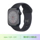 Apple Watch Series 8 智能手表GPS款41毫米午夜色铝金属表壳午夜色运动型表带MNP53CH/A