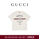 GUCCI古驰针织棉Gucci Firenze 1921男士短袖T恤[明星穿搭] 白色 L