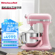 KitchenAid/凯膳怡 6QT厨师机家用升降式5.7升和面多功能搅拌机5KSM6583CGU茱萸粉美国原装进口