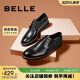 百丽/BELLE商场同款牛皮革男商务正装皮鞋B3217CM0 黑色2 41 