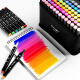 博格利诺（BOGELINUO）Touch马克笔套装正品绘画笔动漫用彩色双头水彩酒精油性笔 学生手绘设计标准80色