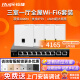 锐捷（Ruijie）无线ap面板套装WiFi6千兆3000M RG-EAP162(E)全屋wifi 8口千兆一体机（升级款）+WIFI6面板AP*4