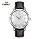 天梭(TISSOT)瑞士手表 俊雅系列时尚石英男士手表 银盘皮带 T063.610.16.038.00