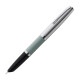AURORA包尖钢笔 限量版DUO-CART商务复古墨水笔 绿杆银帽白夹 M