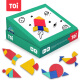 TOI几何形状进阶磁性拼图拼板画板七巧板儿童玩具3-4-5-6岁宝宝男孩玩具女孩生日礼物