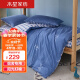水星家纺 三件套学生宿舍套件纯棉印花床单被套床上用品套件格子鹿1.2米床