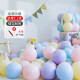 演绎马卡龙气球装饰儿童生日场景布置结婚开业100个彩色加厚汽球