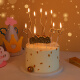 TaTanice 生日蜡烛 生日派对蛋糕插牌生日礼物惊喜布置生日装饰 蛋糕装饰 土豪金色