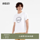 AIGLE艾高春夏STAMP S23男户外速干吸湿排汗弹性圆领短袖T恤 超亮白 AR752 M(175/92A)