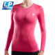 LP激能压缩AIR系列女子长袖紧身衣透气轻薄高弹徒步跑步ARF2401Z 粉红色 S