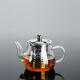 润朋耐热茶壶玻璃花茶功夫红茶杯过滤冲茶器家用水壶玻璃泡茶壶茶具 400ml 八骏壶