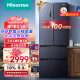 海信（Hisense）食神冰箱四开门家用电冰箱嵌入式超薄一级能效风冷无霜法式452L双变频BCD-452WNK1DPUJ全域净化