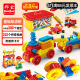 邦宝（BanBao）积木拼装6530机械齿轮模型早教宝宝3岁+儿童玩具六一礼物桶装 6530-约5.8斤-带拼搭视频
