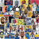 日美新 NBA球星合集贴纸库里科比詹姆斯欧文涂鸦行李箱头盔不重复防水 50张杜兰特贴纸