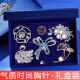 古耐胸针高档女轻奢胸花礼盒西装西服品牌大衣别针丝巾扣环时尚饰品女 T380一周胸针套装