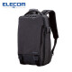 宜丽客（ELECOM）笔记本电脑包男女双肩背包苹果联想戴尔商务旅行包15.6电脑包 黑色双肩背包 15.6英寸收纳