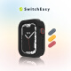 SwitchEasy Colors 适用S9手表壳 Apple Watch Series8代硅胶全包软壳 黑色 44/45mm
