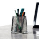 壹枱笔筒办公室桌面摆件简约收纳盒高档多功能创意学生笔筒文具收纳盒 烟灰色笔筒