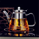 erisi玻璃煮茶壶电磁炉茶具烧水壶玻璃茶壶平底透明单壶 电磁炉单壶1000ml