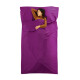 苏奕贝 旅行隔脏睡袋 双人便携成人床单轻薄室内酒店宾馆户外旅游用品 单人加宽紫色115cm X 210cm
