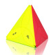 奇艺三叶草金字塔魔方 魔方幸运三角形花瓣魔方 儿童男孩子智力玩具 奇艺三叶草彩色+网袋