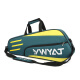 YWYAT 羽毛球包系列单肩多功能羽毛球带独立鞋仓网球运动包 C201青黄色三支装(无独立鞋仓)