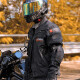 杜汉（DUHAN）摩托车骑行服男四季防摔机车服越野赛车服骑士外套 D-020黑色上衣 XL