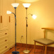 落地灯立式客厅卧室书房床头学习双头北欧LED遥控ins风子母灯 子母灯+送两个5WLED暖光