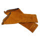 固安捷 牛皮套袖 棕色耐高温焊工焊接防护袖套 耐磨长40cm套系*1副
