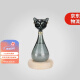 大英博物馆 风暴瓶 盖亚·安德森猫天气瓶创意桌面摆件中秋节礼物 黑色
