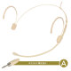 艾亚（AYA） 肤色有线头戴式麦克风耳挂式耳麦直播舞台演出适用于各大品牌无线小蜜蜂发射器专用 3.5螺牙